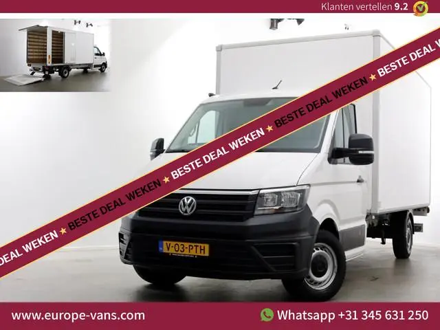 Volkswagen Crafter 35 2.0 TDI 140pk Bakwagen met laadklep en zijdeur 03-2022