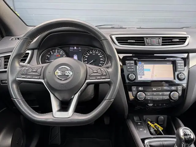 Nissan Qashqai 1.2 Tekna + ✓360° Camera✓2e Eigenaar✓Pano✓Navi✓Leder✓Keyless✓Stoelverw✓116pk✓Pdc V+A✓...