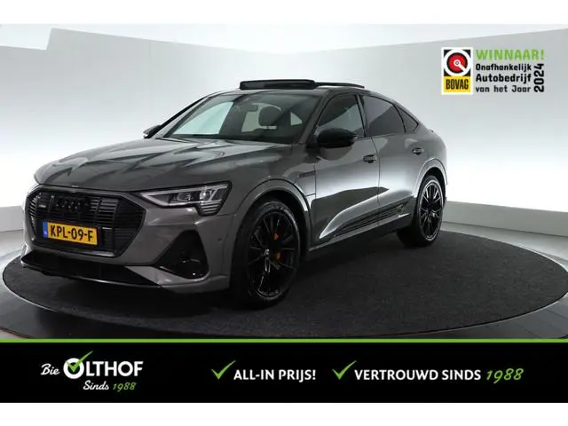 Audi e-tron Sportback 50 quattro S edition 71 kWh | ALL-IN PRIJS | BLACK EDITION | SOH 93.5% | SCHUI...
