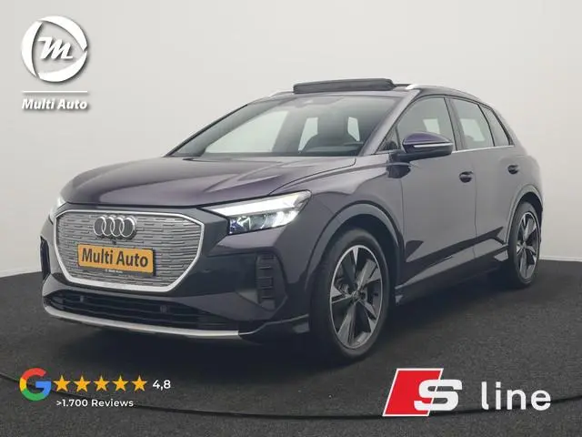 Audi Q4 e-tron 45 S Line 82 kWh 286pk Dealer O.H. | Trekhaak Af Fabriek | Panodak | Adaptive Cruise...