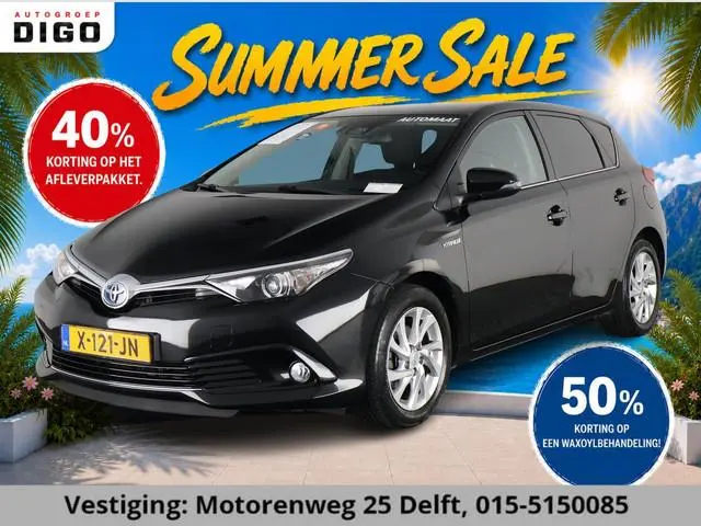Toyota Auris 1.8 Hybrid Executive . GARANTIE TOT 02-2029 . STOEL VERWARMING . NAVIGATIE . CRUISE CON...