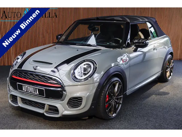 MINI Mini Cabrio 2.0 John Cooper Works 232pk HUD Navi Leer Camera Harman K. PDC Carplay Keyless Go &...
