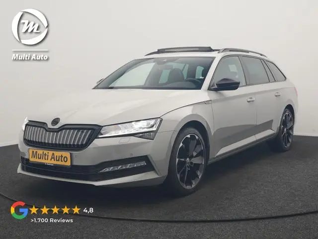 ŠKODA Superb Combi 1.4 TSI iV Sportline Business PHEV 218pk Dealer O.H. | SOH 91,2% | Panodak | Adap...