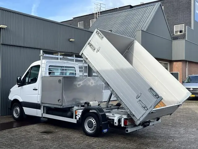 Mercedes-Benz Sprinter 316 1.8 NGT 366 CNG en Benzine 157pk Automaat Pick-up Open laadbak Kipper Ger...