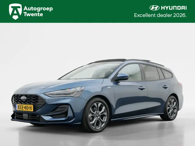 Ford Focus Wagon 1.0 EcoBoost Hybrid ST Line X | Navi | Trekhaak | Panodak | All-