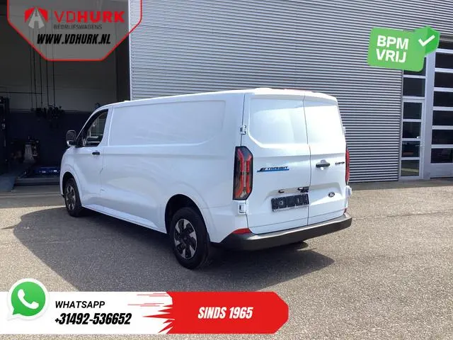 Ford E-Transit Custom L2 330 km WLTP Garantie t/m 2028/ LED/ Snellader/ Standkachel/ Stoelverw./ Stu...