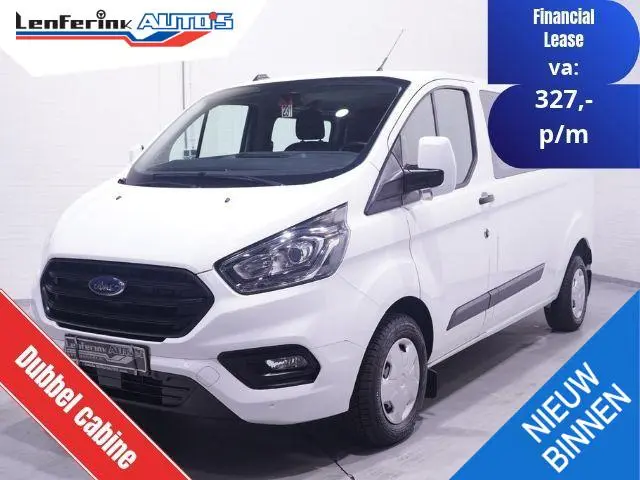Ford Transit Custom 2.0 TDCI 130 pk L2 Dubbel Cabine 5-Zits Trend Airco, Cruise Control, Opbergkast...