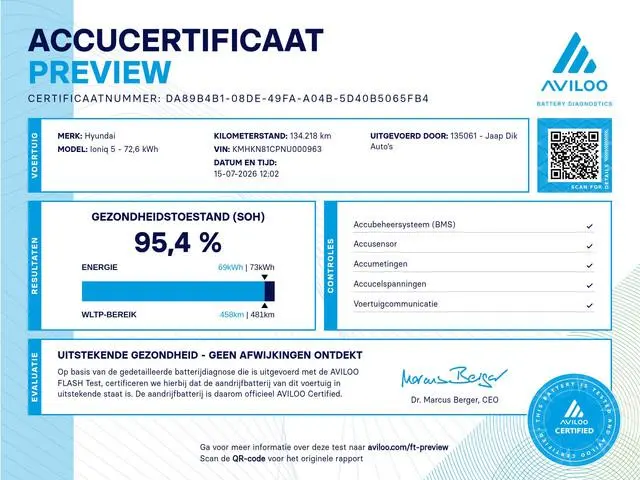 Hyundai IONIQ 5 BWJ 2021 Connect+ 306 PK AWD 73kWh AUTOMAAT | WARMTEPOMP | STOEL + STUURVERW. | LEDE...