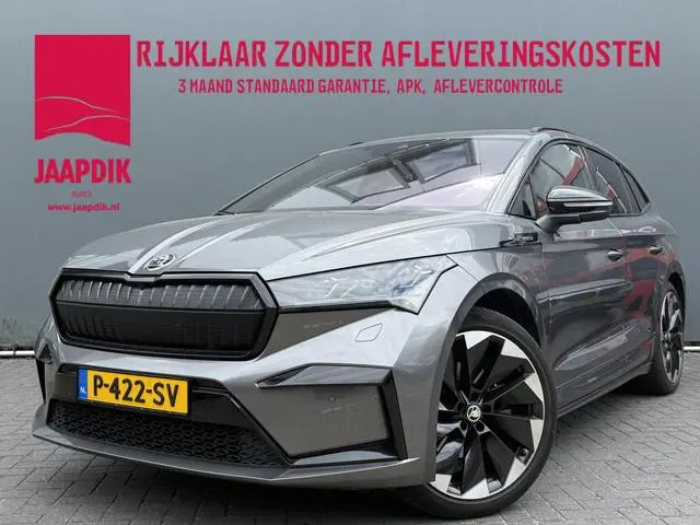 ŠKODA Enyaq iV BWJ 2022 60 180 PK  Sportline FULL LED | HALF LEDER | STOEL + STUURVERW. | ADAPTIVE C...