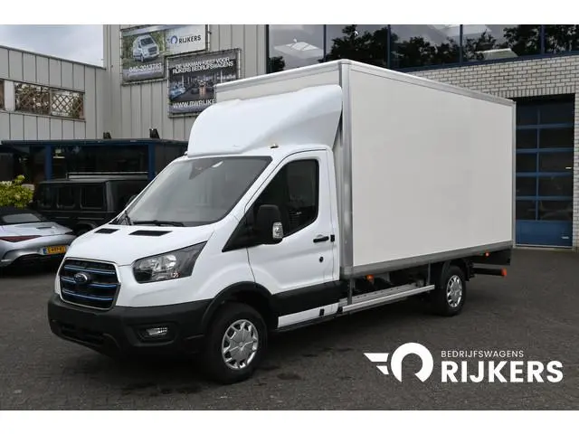 Ford E-Transit 68kWh 390L Trend Bakwagen met Dhollandia laadklep Navigatie met camera, Zijdeur