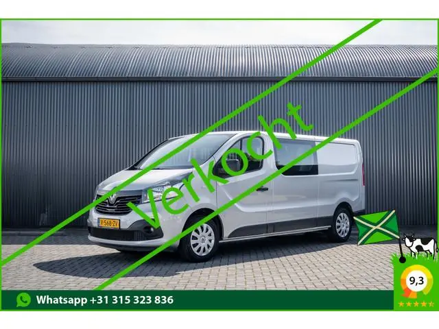Renault Trafic 1.6 dCi 125PK L2H1 | DC 5-Zits | Camera | Cruise | Airco | Trekhaak