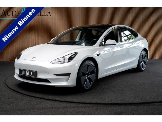 Tesla Model 3 RWD SOH: 95,5% Panodak Leer 360° ACC Climate Stuur- & Stoelverwarming voor & achter LM...