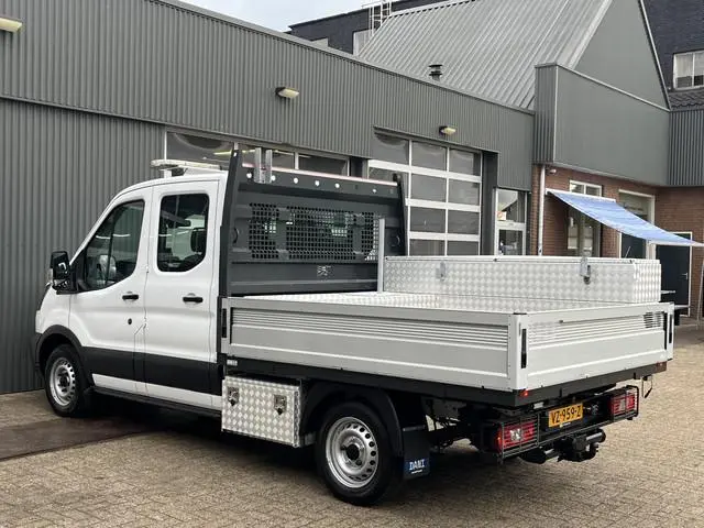 Ford Transit 310 2.0 TDCI DC BTW VRIJ!! Euro 6 Open laadbak Pick-up Gereedschapskisten Airco Trekhaa...