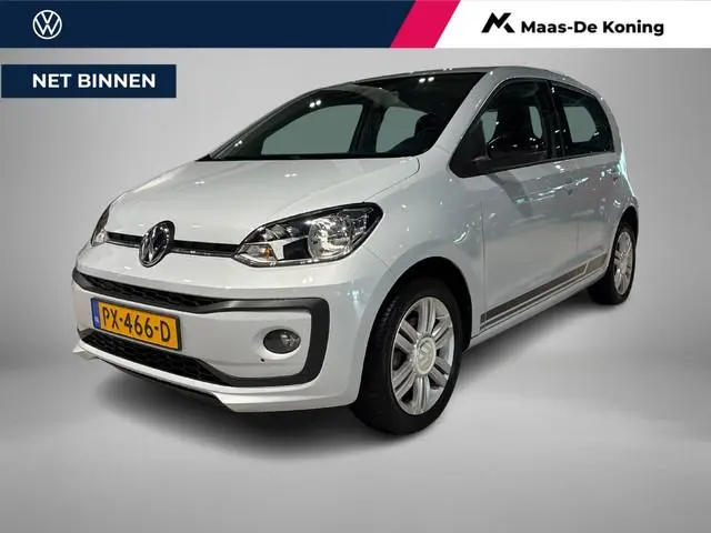 Volkswagen Up! 1.0 60pk BMT High UP! · Cruise Control · P-Sensoren · 15"Velgen · Airco · Telefoonhou...