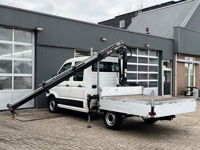 Volkswagen Crafter 35 2.0 TDI DC Hiab Laadkraan 023-3 Trekhaak 2500 kg trekgewicht Airco Cruise cont...