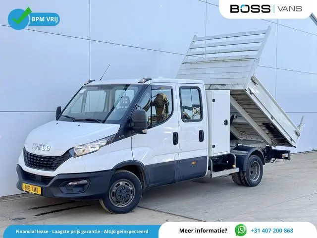 Iveco Daily 35C14 2.3 Kipper Dubbele Cabine Dubbellucht 3,5t Trekhaak 6 Stoelen Airco Cruise Control...