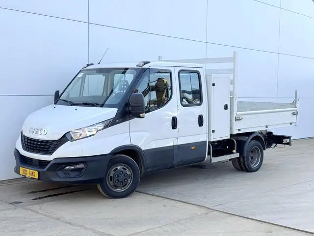 Iveco Daily 35C14 2.3 Kipper Dubbele Cabine Dubbellucht 3,5t Trekhaak 6 Stoelen Airco Cruise Control...