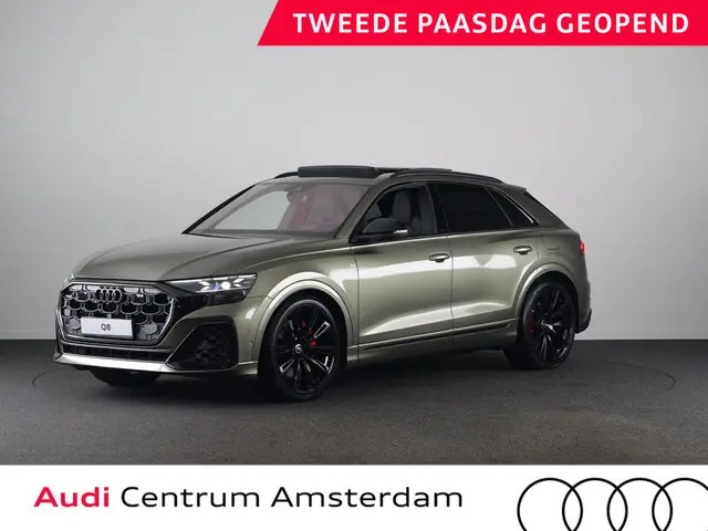 Audi Q8 60 TFSI e quattro Pro Line S Competition 490pk | Panoramadak | HUD | 4 wielbesturing | Stoel...