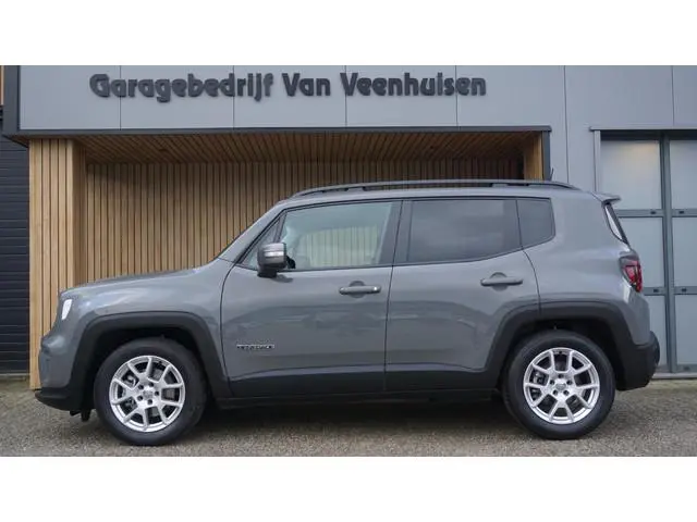 Jeep Renegade 1.3T-e 150pk Automaat Limited LED Navi 17inch LM ACC *Sting Grey* 1e Eigenaar NL Auto...