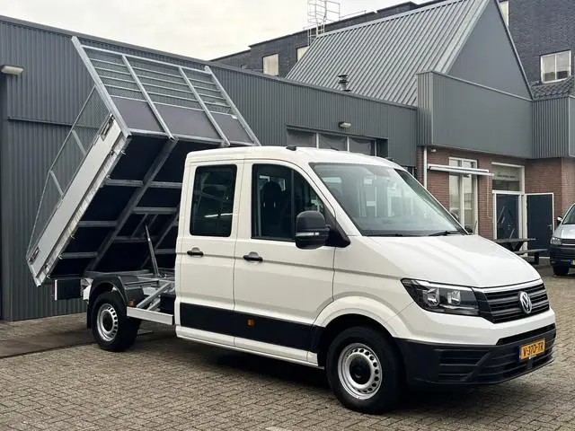 Volkswagen Crafter 35 2.0 TDI DC 140pk Kipper Openlaadbak Airco Cruise controle Trekhaak 3.000kg tre...