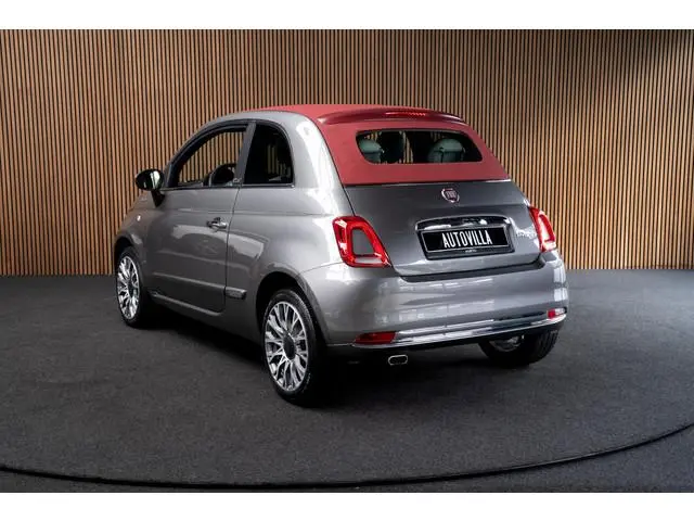 Fiat 500 C 1.0 Hybrid Dolcevita Navi Leer Cruise PDC Carplay Zwarte binnenhemel LM velgen
