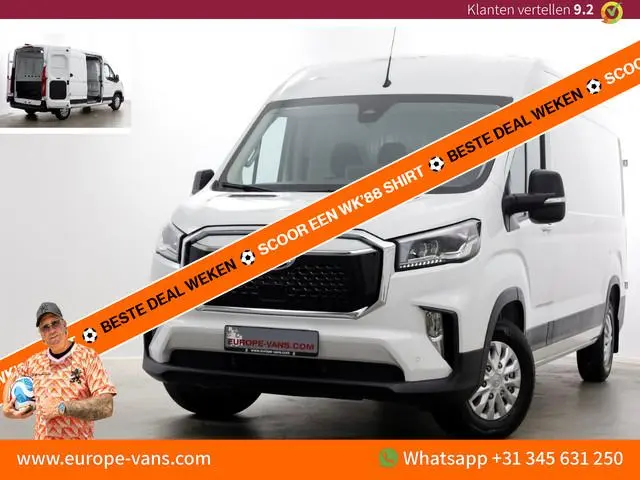 Maxus eDeliver 9 L3H2 72kWh WLTP Range 280km 100% Elektrisch Airco/Camera/ACC 02-2024