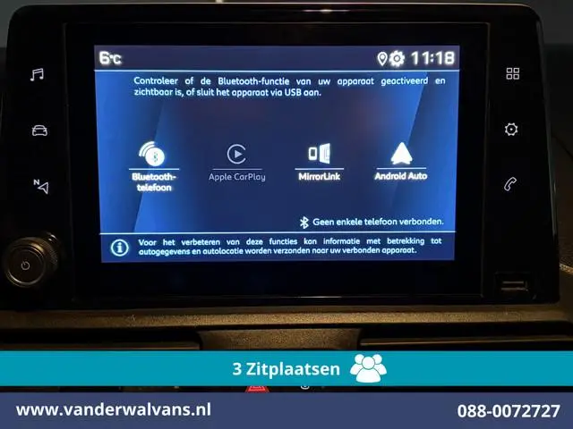 Peugeot Partner 1.5 BlueHDI 102pk L2H1 Euro6 Airco | 3-Zits | Apple Carplay | Camera | Cruisecontrol...