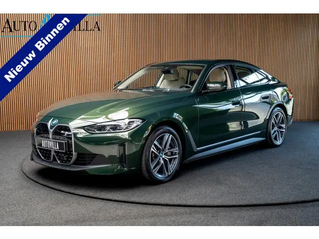 BMW i4 eDrive40 84 kWh Gran Coupe Navi Leer Elektr. achterklep Climate voor & achter Beige hemelbekl...