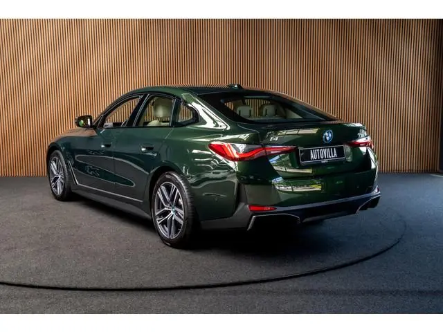 BMW i4 eDrive40 84 kWh Gran Coupe Navi Leer Elektr. achterklep Climate voor & achter Beige hemelbekl...