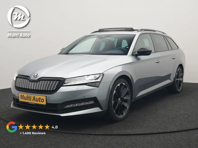 ŠKODA Superb Combi 1.4 TSI iV Sportline PHEV 218pk Dealer O.H | Panodak | Crystal LED | Camera | Alc...