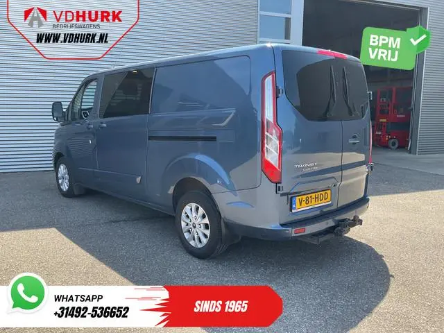 Ford Transit Custom 2.0 TDCI 170 pk Aut. L2 DC Dubbel Cabine 2xSchuifdeur/ Carplay/ Stoelverw./ Navi...