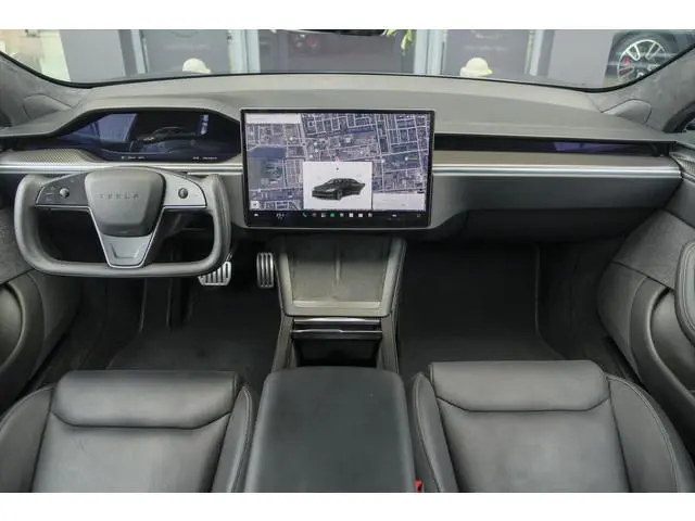 Tesla Model S Plaid 1020pk Yoke stuur FSD *BTW* Panoramadak Full Self Drive NLauto 21' LMV