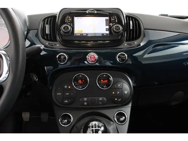 Fiat 500 1.2 Lounge Navigatie Climate Control Lederen Bekleding Panoramadak Cruise Control Bluetooth...