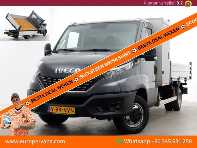 Iveco Daily 35C18 3.0 180pk HiMatic Automaat 3-Zijdige Kipper Trekhaak 3500kg 10-2021