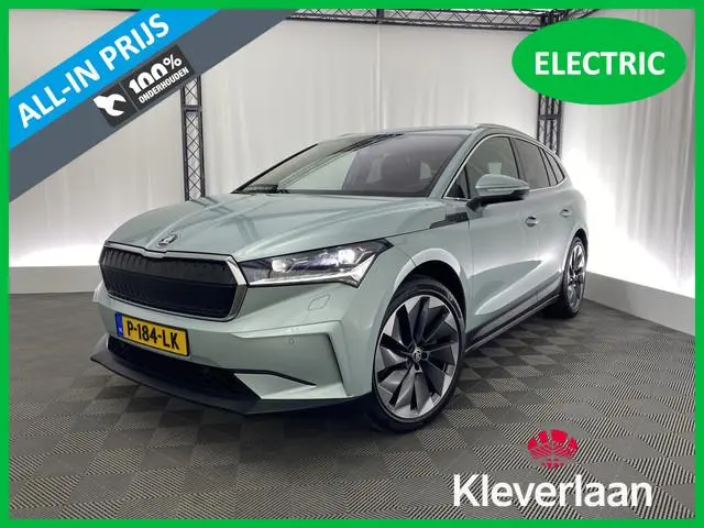 ŠKODA Enyaq iV 80 First Edition | Apple carplay | Navi | Trekhaak | Leer | LED | El. stoel links | E...
