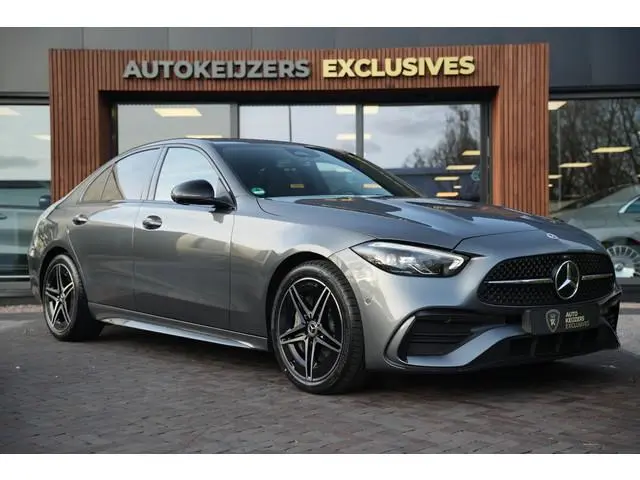 Mercedes-Benz C-klasse 180 Business Solution AMG Burmester Stuurverw. Adapt. Cruise LED Leer Alcanta...