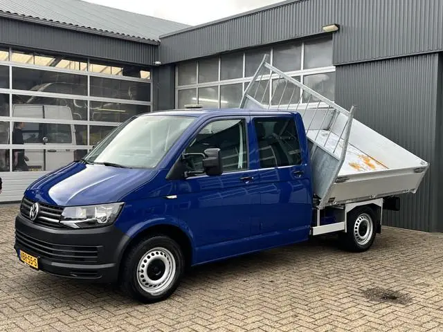 Volkswagen Transporter 2.0 TDI L2H1 DC Euro 6 Kipper open laadbak Airco trekhaak 2200kg trekgewicht...