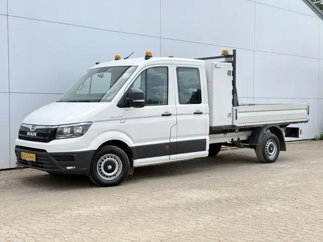 MAN TGE 3.140 2.0 TDI Automaat Open Laadbak Kist Dubbele cabine 6-persoons Airco Trekhaak Navigatie...