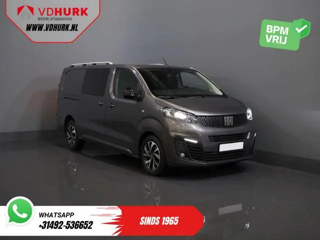 Fiat Scudo 2.0 MJ 180 pk Aut. DC Dubbel Cabine Xenon/ 2x Schuifdeur/ Carplay/ Keyless/ Navi/ Climate...
