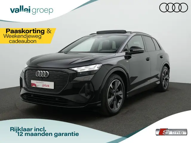 Audi Q4 e-tron 40 S-Line 77 kWh 204 pk | Panoramadak | Trekhaak | Warmtepomp | Matrix LED | Sonos