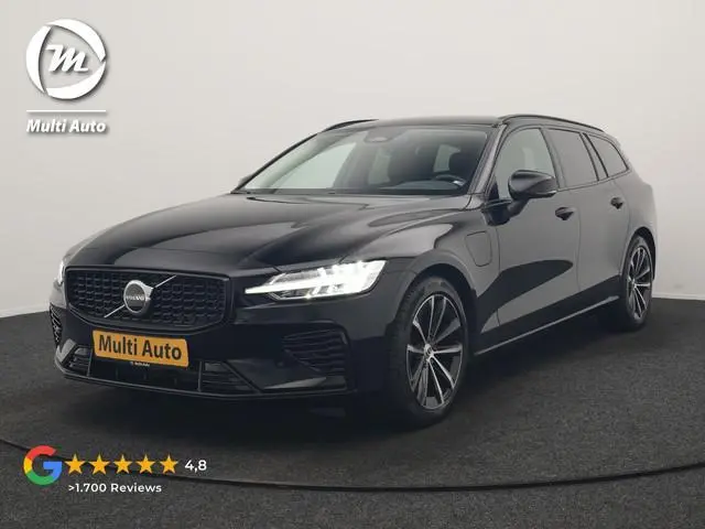 Volvo V60 T6 AWD Plus Dark LONG RANGE PHEV 350pk Dealer O.H. | Trekhaak Af Fabriek | Adaptive Cruise...