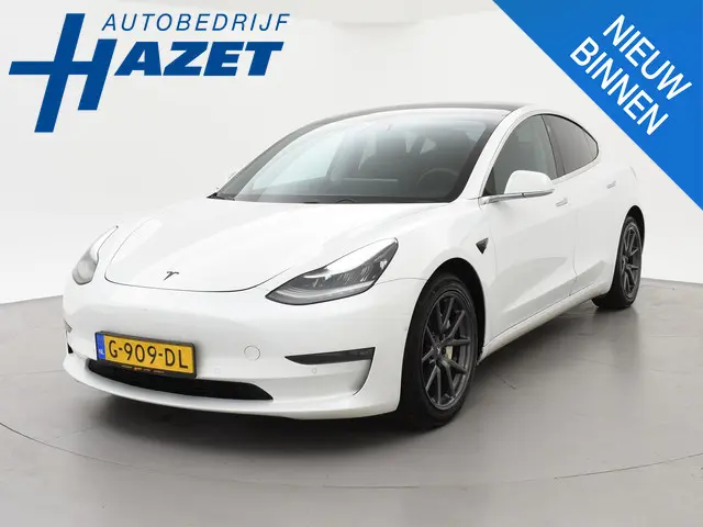 Tesla Model 3 LONG RANGE AWD 75 kWh 86% SOH+ CARBON DASHBOARDINLEG | ZWART LEDER | STOELVERW. V+A