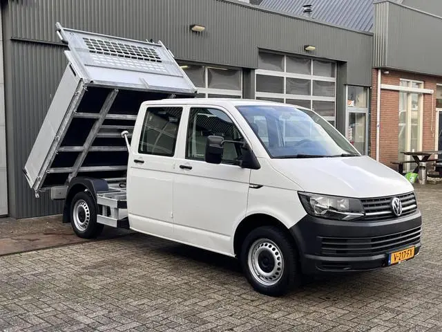 Volkswagen Transporter 2.0 TDI L2H1 DC Kipper open laadbak Airco Bluetooth trekhaak 2200 kg 1e eigen...