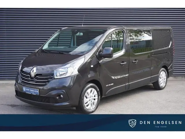 Renault Trafic 146pk L2H1 Dubbele cabine 5-zit 2x Schuifdeur Camera Parkeersensoren Navigatie Trekha...