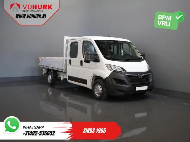 Opel Movano 2.2 140 pk DC Dubbel Cabine Open Laadbak/ 7 Pers./ 2.5t Trekverm./ Cruise/ Airco/ 288x21...