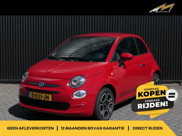 Fiat 500 1.0 Hybrid Club  - Occasion Lease vanaf €339 p/m - Super nette auto! - Lage km-stand! - Cru...