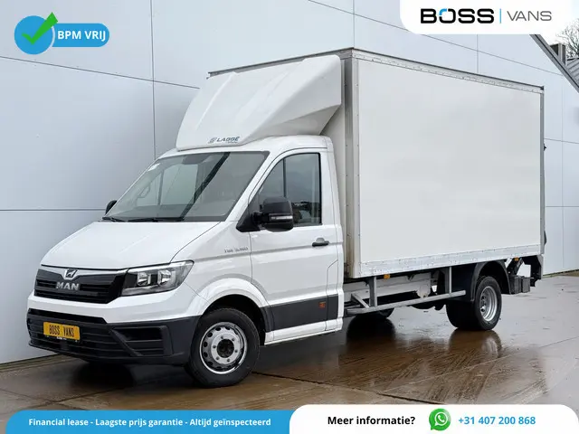 Man TGE 5.160 2.0 TDI Automaat Laadklep Dubbellucht Airco Cruise Control Carplay Navigatie Bakwagen...
