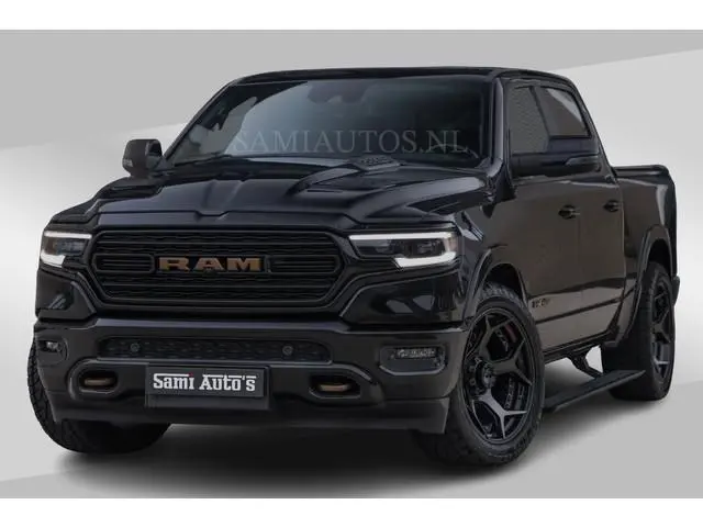 Dodge RAM BLACK ON BLACK LIMITED | 5.7 V8 402 PK | 74950,- | HUD | DIKKE WIELEN | LUCHTVERING | LUXE...