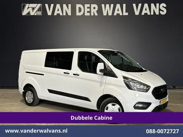 Ford Transit Custom 2.0 TDCI 131pk L2H1 Dubbele Cabine Euro6 Airco | 6-Zits | LED | Cruisecontrol |...
