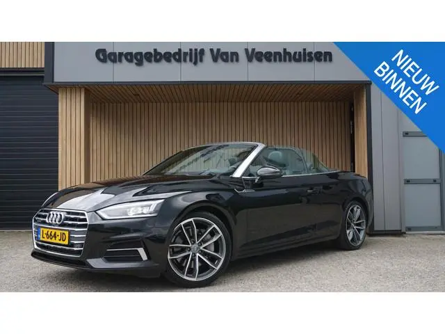 Audi A5 Cabriolet 2.0 TFSI 252pk Quattro HUD 360-View Trekhaak Leder/Alcantara 19inch LM Keyless Nek...